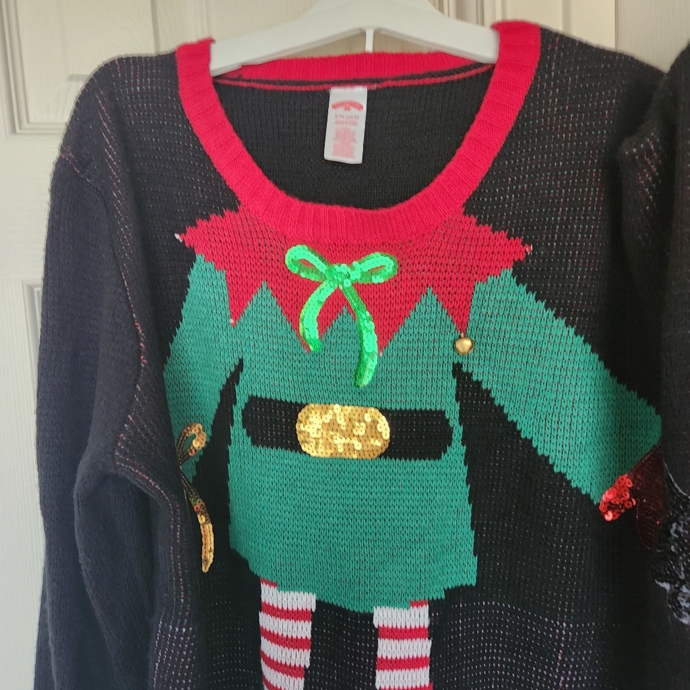 Two Person Ugly Christmas Sweater Size S / M - Picture 2 of 7
